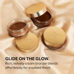No7 Pro Artist Soft Glow Cream Bronzer - Blendable Cream Makeup with a Lightweight Formula - Customizable Face Makeup for a Natural, Sun-Kissed Glow - Light (1.26 oz)