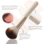 HEYMKGO Makeup Brushes,18Pcs Makeup Brushes Set Professional Premium Synthetic Foundation Powder Blush Blending Face Brush Kit, Eyeshadow Set Brush Set Kit with Case(Apricot)