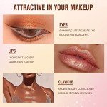 MEICOLY Liquid Highlighter,Long Lasting Liquid Luminizer Shimmer Stick,Waterproof Smooth Highlight Face Illuminator,Silky Natural Glow Makeup Sparkly Highlighters for Face,01 Enlighten