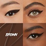 Maybelline Eyestudio Master Precise All Day Waterproof Liquid Eyeliner Makeup, Forest Brown, 1 Count (Packaging May Vary)