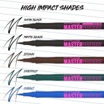 Maybelline Eyestudio Master Precise All Day Waterproof Liquid Eyeliner Makeup, Forest Brown, 1 Count (Packaging May Vary)