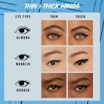 Maybelline Eyestudio Master Precise All Day Waterproof Liquid Eyeliner Makeup, Forest Brown, 1 Count (Packaging May Vary)