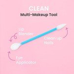 Fran Wilson EYE TEES COTTON TIPS 80 Count (3 PACK) - Precision Makeup Applicator, Double-sided Swabs with Pointed and Rounded Ends for Perfect Blending, Effective Cleaning and Precise Touch-ups