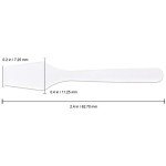 100pcs Pana Brand Cosmetic Make Up Disposable Plastic 2.5" Spatulas Skin Care Facial Cream Mask Spatula (100 Pieces in a Container) (WHITE)