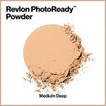 Revlon PhotoReady Blurring Face Powder Makeup, Longwear Medium-Full Coverage with Flawless Finish, Shine & Oil-Free, 030 Medium Deep, 0.25 oz