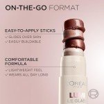 L'Oreal Paris True Match Lumi Le Glass Highlighter Stick, Reflective, Translucent, Glassy Highlighter for Face and Body, 620 Pink Ballet, 0.25 Oz