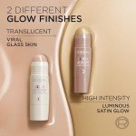 L'Oreal Paris True Match Lumi Le Glass Highlighter Stick, Reflective, Translucent, Glassy Highlighter for Face and Body, 620 Pink Ballet, 0.25 Oz