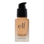 e.l.f. Flawless Satin Foundation, Lightweight & Medium Coverage, Semi-Matte Finish, Vegan & Cruelty-Free, Toffee, 0.68 Fl Oz (20mL)