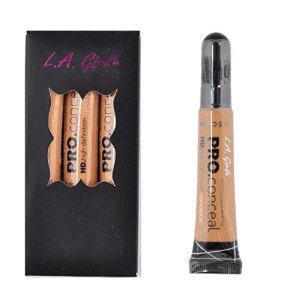 L.A. Girl 3 pcs Pro Coneal HD High Definiton Concealer 0.25 Oz GC980, Cool Tan, 16 Ounce