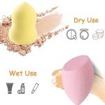 Abgream 45pcs Makeup Sponge Blender Set - 39 Pcs Latex-Free Vegan Sponges with 6 Pcs Makeup Blender Holder, Beauty Cosmetic Foundation Blending Powder Puff for Liquid Powers BB Cream (Style 2)