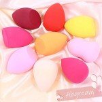 Abgream 45pcs Makeup Sponge Blender Set - 39 Pcs Latex-Free Vegan Sponges with 6 Pcs Makeup Blender Holder, Beauty Cosmetic Foundation Blending Powder Puff for Liquid Powers BB Cream (Style 2)