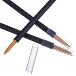 eBoot 100 Pack Disposable Eyeliner Brush Applicator Cosmetic Eye Wands Makeup Tool