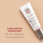 EltaMD UV Lip Balm SPF Sunscreen, Sunscreen Lip Balm with SPF 30+, Protects Dry Cracked Lips, Transparent Zinc Oxide, 0.28 Tube