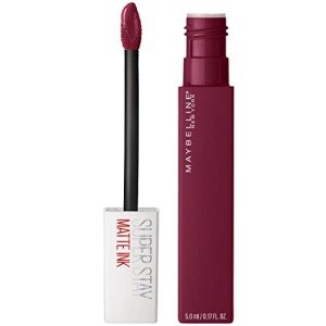 Maybelline Super Stay Matte Ink Liquid Lipstick Makeup, Long Lasting High Impact Color, Up to 16H Wear, Founder, Cranberry Red, 1 Count, Packaging May Vary