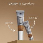 IT Cosmetics Your Skin But Better CC+ Cream, Medium (W) - Color Correcting Cream, Full-Coverage Foundation, Hydrating Serum & SPF 50+ Sunscreen - Natural Finish - 1.08 fl oz