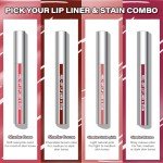 Cilrofelr Peel Off Lip Liner Stain, Long Wear Tattoo Lip Liner with Tweezer, Peel Off Lip Stain with Matte Finish, Long Lasting, Waterproof, Transfer-proof, Highly Pigmented Color (N-Nude Pink)