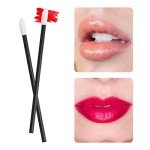 500PCS Lip Wands Applicators Disposable - Vaincre Lip Brush, Lipstick Lint Free Brush Makeup Gloss Wands, Makeup Applicator Beauty Tool Kits Black