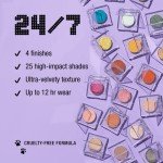 URBAN DECAY 24/7 Longwear Eyeshadow Single (Virgin - Cool Beige Satin), High-Pigment Eye Shadow Compact, Smooth & Blendable Colors, Crease-free, Vegan - 0.06 oz