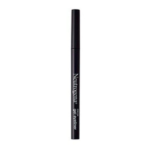 Neutrogena Intense Gel Eyeliner with Antioxidant Vitamin E, Smudge- & Water-Resistant Eyeliner Makeup for Precision Application, Jet Black, 0.004 oz