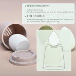 Green 10Pcs Makeup Brushes, Wooden Makeup Brush set And Sponges And Water Filter Cup,Soft Make up Brush For Women/Girls, For Powder Foundation Eye Shadow Concealer, Etc., (Green 13Pcs)