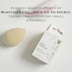 Bumfuzz Green Tea Beauty Sponge - Plant-Based, Eco-Friendly, Cruelty-Free, Dye-Free & Latex-Free Blender, Biodegradable & Vegan Makeup Sponge, Makeup Blender, Perfect for Liquid & Powder (1 Count)