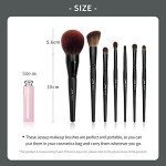 Jessup Full Makeup Brushes Set 13pcs, Professional Vegan Foundation Powder Contour Blush Highlight Eyeshadow Blending Concealer Spoolie EyeLiner Brush, Phantom Black T300