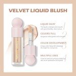 Erinde Liquid Highlighter Makeup, Face Highlighter Bronzer Makeup Stick, Natural Glossy Finish, Lightweight Blendable Silky Smooth Cream Face Illuminator Makeup, Cruelty-free, 02# STARLIGHT