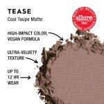 URBAN DECAY 24/7 Eyeshadow Compact - Award-Winning & Long-Lasting Eye Makeup - Up to 12 Hour Wear - Ultra-Blendable, Pigmented Color - Vegan Formula – Tease (Cool Taupe Matte)