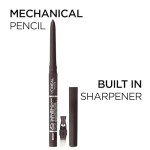 L'Oreal Paris Makeup Infallible Never Fail Original Mechanical Pencil Eyeliner with Built in Sharpener, Slate, 0.008 oz.