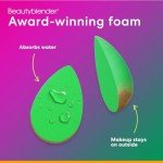 Beautyblender® | Besties Bio Pure Blend & Cleanse 4-Piece Starter Set, Bio Pure Makeup Sponge + Solid Unscented Cleanser .558 oz + Silicone Scrub Mat + Travel Case, Made in USA, Vegan, Sustainable
