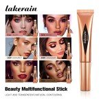 Liquid Blush Beauty Wand, Liquid Blush, Blush stick, Liquid Blush for Cheeks, Contour Beauty Wand, Natural Smooth Creamy Highlight Matte Liquid Blush Stick with Soft Cushion Applicator