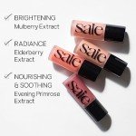Saie Dew Blush - Lightweight Liquid Blush with a Blendable + Buildable Cream Finish - Dewy Cheek Tint with Doe Foot Wand Makeup Applicator - Sweetie (.40 oz)