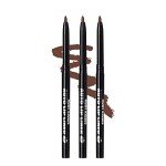Ruby Kisses Auto Lip Liner Pencil (Brown 3 Pack), Long Lasting & Non-Fading, Smooth Application, Non-Feathering with Rich Pigmented Color, No Sharpener Needed, Ideal for Full Lips Look