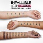 L'Oreal Paris Makeup Infallible Fresh Wear Foundation in a Powder, Up to 24H Wear, Waterproof, Ivory, 0.31 oz.