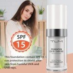 TLM Colour Changing Foundation, 2Pack Flawless Color Changing Foundation Makeup Base Moisturizing Liquid Foundation for Women, Concealer Cover, Girls SPF15, Sunscreen, Non-Greasy,Long Lasting