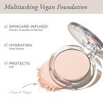 PUR Beauty 4-in-1 Pressed Mineral Makeup Powder Foundation with SPF 15 - Concealer & Finishing Compact Pressed Powder for Face - Buildable Medium to Full Coverage Foundation Powder (Fair Ivory)