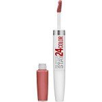 Maybelline Super Stay 24, 2-Step Liquid Lipstick Makeup, Long Lasting Highly Pigmented Color with Moisturizing Balm, Frosted Mauve, Mauve Pink, 1 Count