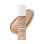 No7 Lift & Luminate Triple Action Serum Foundation - Liquid Makeup with SPF 15 for a Dewy, Glowy Base - Radiant Formula for Mature Skin - Cool Ivory (1 Fl Oz)