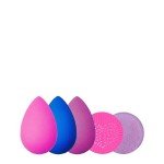 Beautyblender® | Turn The Blend Around 6-Piece Set - 3 Makeup Sponges, 2 Sponge & Brush Cleansers, Cleansing Silicone Scrub Mat, Professional Application, Vegan & Cruelty Free, Made in the USA