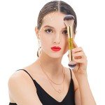 DUcare Makeup Foundation Brushes Double Ended Blush Powder Brush, Duo Bronzer Blush ideal for cream or powder