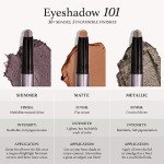 Julep Eyeshadow 101 Crème-to-Powder Waterproof Eyeshadow Stick Duo – Long-Lasting, Crease-Proof, Easy Apply with Built-in Smudger - Blush Pink Shimmer & Mink Mauve Shimmer