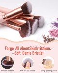 Makeup Brushes Makeup Brush Set, BESTOPE PRO Makeup Brushes Kit, 16Pcs Professional Makeup Brush Set for Eye and Face, Foundation Powder Concealers Blush Eyeshadow Brush Make UP Brushes Kit Pink