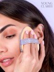 YOUNG CLARITI 2-In-1 Makeup Sponge, 3 PC Powder Puffs for Face Powder, Dual-Sided Make up Sponges for Foundation, Violet