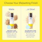 Supergoop! (Re)setting 100% Mineral Powder, Translucent - 0.15 oz - Makeup Setting Powder + Broad Spectrum SPF 35 PA+++ Sunscreen - With Ceramides, Olive Glycerides & Coated Silica Spheres