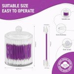 900pcs CGR Precision Cotton Swabs with Pointed and Flattened Tip Cosmetic Makeup Applicator(3x300pcs in bags)