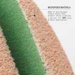 JUNO & Co. Microfiber Makeup Sponge, Dual Layer Technology for Full Coverage Flawless Makeup Blender for Foundation, Powder and Cream (Bamboo Style and Green Color)