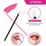 Rolybag Disposable Makeup Applicators Kit Mascara Wands Eyeliner Brushes Lip Applicators Eyeshadow Applicators Disposable Makeup Tools with Organizer Box for Easy Portability
