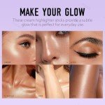 Ownest 2 Colors Highlighter Stick, Shimmer Cream Powder, Lasting Glow Finish, Creamy Self Sharpening Crayon Highlighter