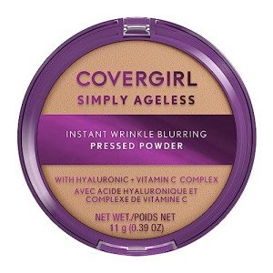 Covergirl Simply Ageless Instant Wrinkle Blurring Pressed Powder, Buff Beige, 0.39 Oz.