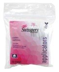 Swisspers Cotton Swabs 80 Count Cosmetic Applicators (Pack of 3)